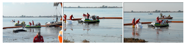 Fotografie HoverSpill - O interventie operationala tipica (Laguna Venice)
